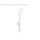Wall-mounted shower head with handle Cesinovo