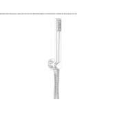 Wall-mounted shower head with handle Passons