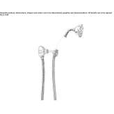 Wall-mounted shower head with handle Paraul