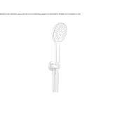 Prysznic ręczny 3-strumieniowy do montażu na ścianie Vrdnik