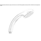 ABS hand shower with 1 jet Waldburg