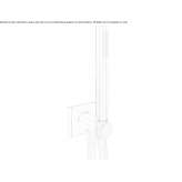 Stainless steel wall shower Villabe