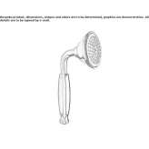 Resin hand shower with 1 jet Veroia