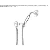 Wall-mounted shower head with handle Oronsko