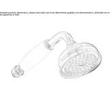 Resin hand shower with 1 jet Pankow