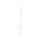 Brass wall-mounted shower head with handle Bayside