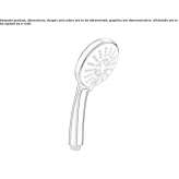 3-jet ABS hand shower Mareuil
