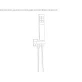 Brass wall-mounted shower with 1 jet Dreis