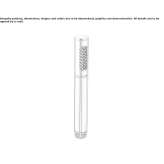 Brass shower head with 1 jet Crixas