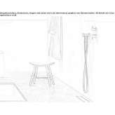 Brass wall-mounted shower head with handle Nottwil