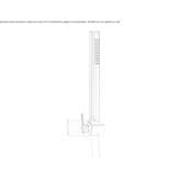 Stainless steel wall shower Glubokiy