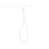 Stainless steel wall shower with hose Vlasivka