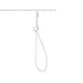 Wall-mounted shower head with handle Lucre