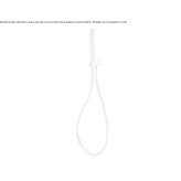 Stainless steel wall shower with hose Vlasivka