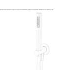 Stainless steel wall shower Glubokiy
