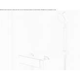 Wall-mounted shower head in chrome-plated brass with hose Moulins
