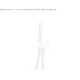 Stainless steel wall shower with hose Jagual