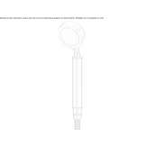 Brass shower head with hose Paime