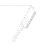 Metal shower head with 2 jets Minare