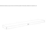 Metal wall shelf for the bathroom Losice