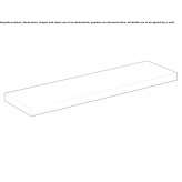 Bathroom wall shelf made of melamine-coated chipboard Niksic