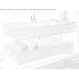 Bathroom wall shelf made of composite material Wisch