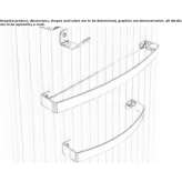 Brass bathrobe hanger Sennfeld