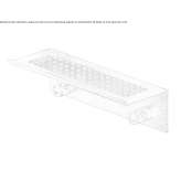 Bathroom wall shelf made of stainless steel Loceri