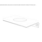 Corian® wall-mounted toothbrush holder Cachon