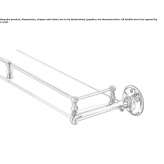 Crystal wall shelf for the bathroom Buchy