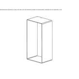 Bathroom wall shelf made of stainless steel Corbera