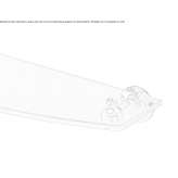 Crystal wall shelf for the bathroom Cortland