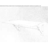 Corian® bathroom wall shelf Medway