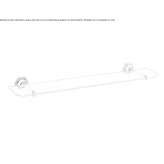 Crystal wall shelf for the bathroom Rehfelde