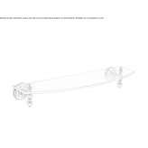 Crystal wall shelf for the bathroom Cesme