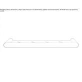 Bathroom wall shelf made of stainless steel Channing