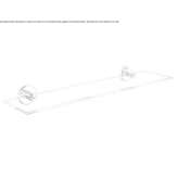 Glass wall shelf for the bathroom Oboga