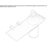 Bathroom soap dispenser / bathroom wall shelf Huescar