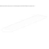 Bathroom shelf made of powder-coated aluminum Macra
