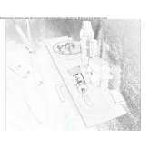 Bathroom wall shelf made of etched glass Castione