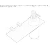 Bathroom soap dispenser / bathroom wall shelf Huescar