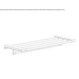 Metal towel rack Wideopen