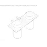 Stainless steel toothbrush holder, wall-mounted Huescar