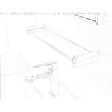 Glass wall shelf for the bathroom Hamdorf