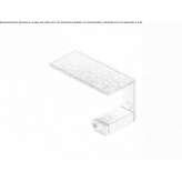 Bathroom wall shelf made of stainless steel Bale