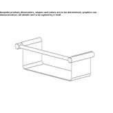 Bathroom wall shelf made of stainless steel Huescar