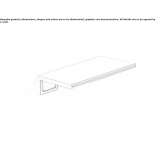 Bathroom wall shelf made of stainless steel Corbera
