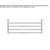Metal towel rack/wall shelf in the bathroom Pluzunet