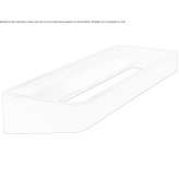 Steel towel rack/wall shelf in powder-coated steel Smidary