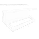 Aluminum towel rack/wall shelf in the bathroom Monsano